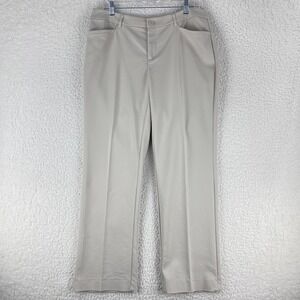 Christopher & Banks Ivory‎ Straight Leg Dress Pants Womens Mid-Rise Size 10